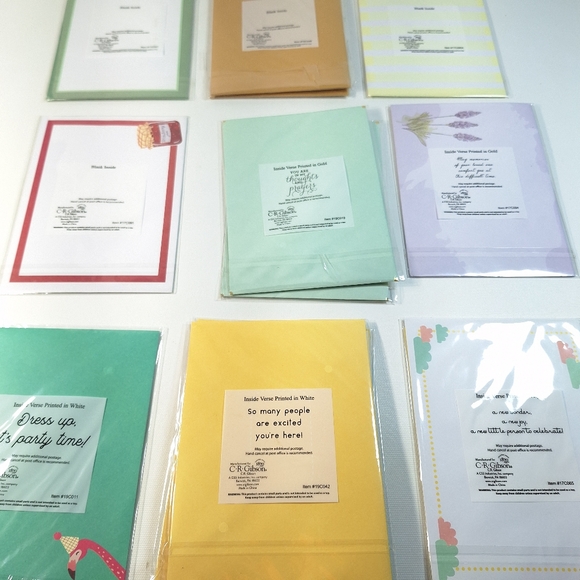 NIP C.R. Gibson Luxury Greeting Card Sets, Lot Of 19 - Picture 8 of 15